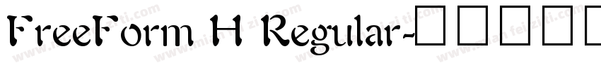 FreeForm H Regular字体转换